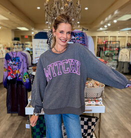 J.HOFFMAN'S Queen of Sparkles Witchy Sweatshirt