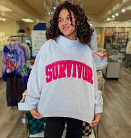J.HOFFMAN'S Queen of Sparkles Survivor Sweatshirt