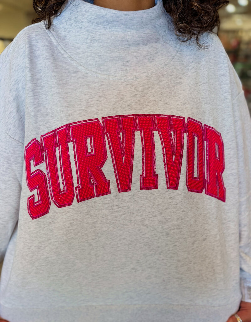 J.HOFFMAN'S Queen of Sparkles Survivor Sweatshirt