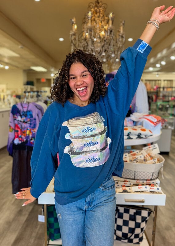 J.HOFFMAN'S Queen of Sparkles Corningwear Sweatshirt