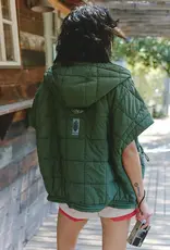 J.HOFFMAN'S FPM Happy Trails Poncho in Ivy