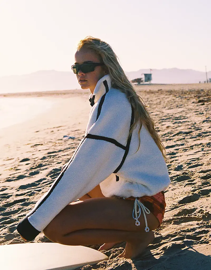 J.HOFFMAN'S FPM Mountain High 1/2 Zip in White Combo