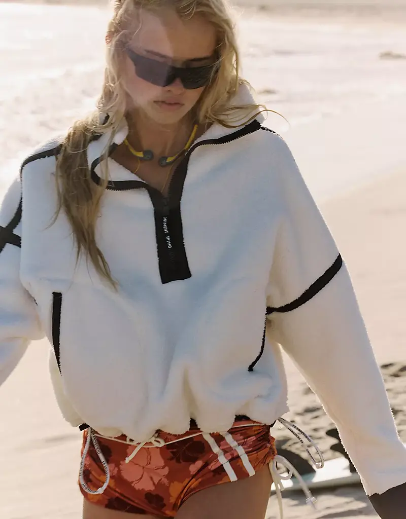 J.HOFFMAN'S FPM Mountain High 1/2 Zip in White Combo