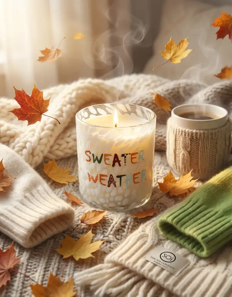 J.HOFFMAN'S Sweater Weather Icon Candle 12oz