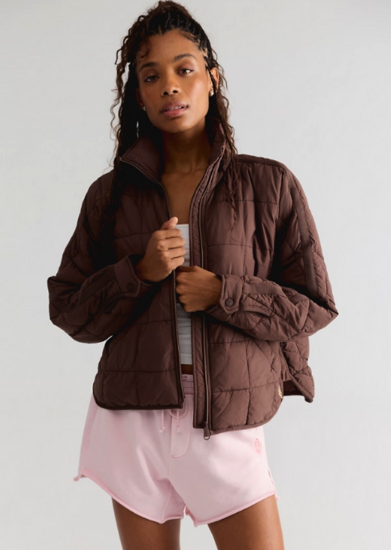J.HOFFMAN'S FPM Pippa Packable Puffer Jacket in Cocoa