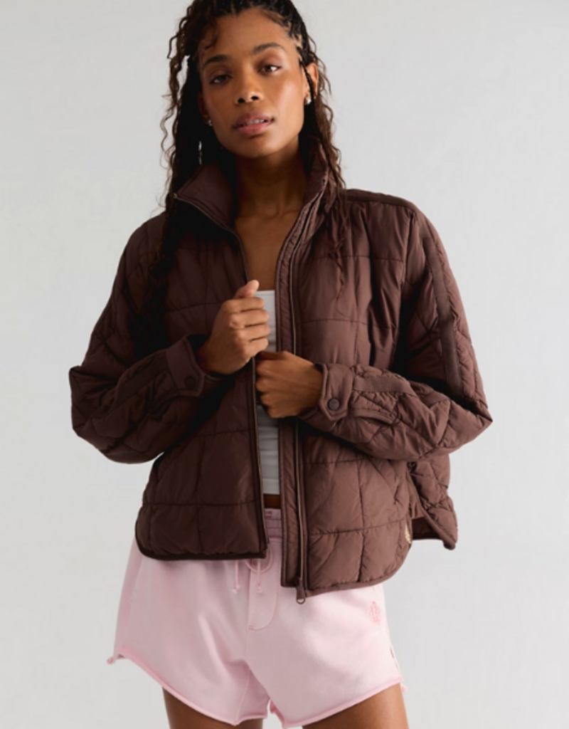 J.HOFFMAN'S FPM Pippa Packable Puffer Jacket in Cocoa