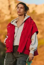 J.HOFFMAN'S FPM Happy Trails Poncho in Candy Apple