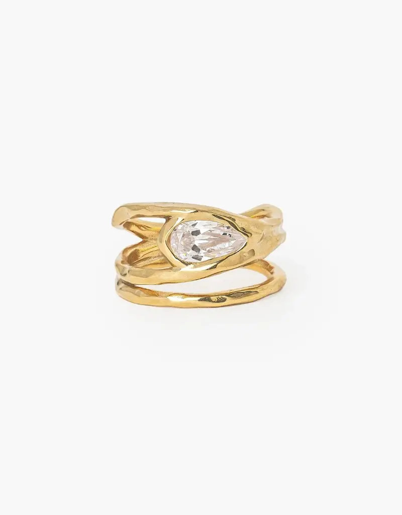 J.HOFFMAN'S Solace Tear Statement Ring