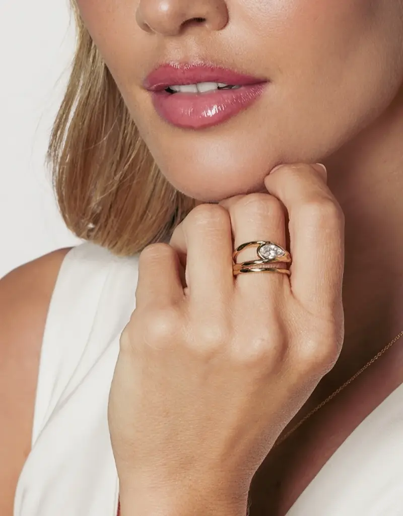 J.HOFFMAN'S Solace Tear Statement Ring