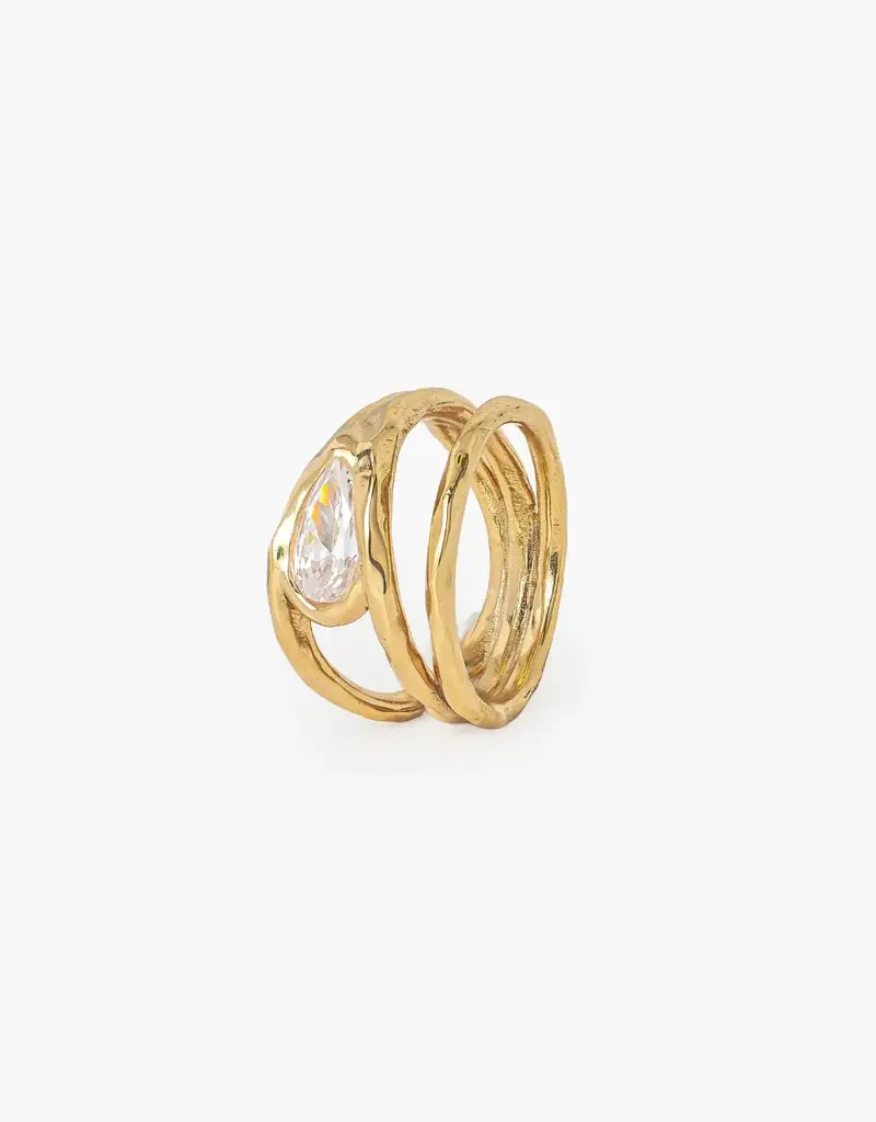 J.HOFFMAN'S Solace Tear Statement Ring
