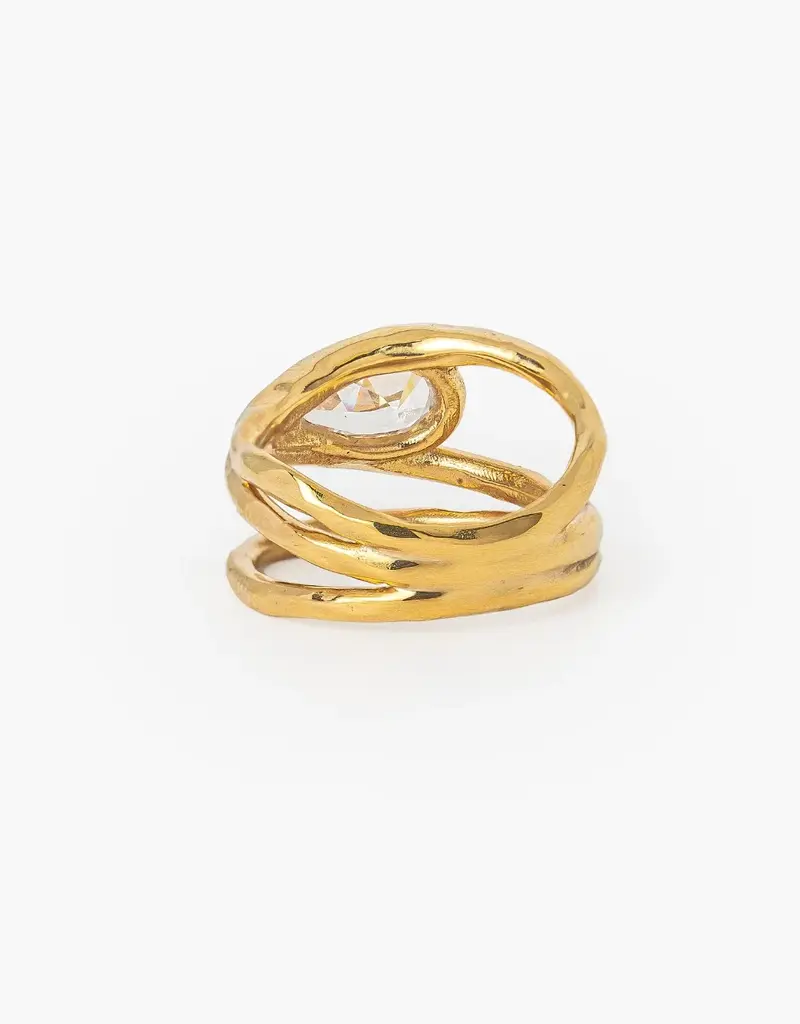 J.HOFFMAN'S Solace Tear Statement Ring
