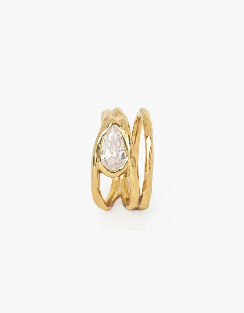 J.HOFFMAN'S Solace Tear Statement Ring