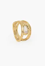 J.HOFFMAN'S Solace Tear Statement Ring