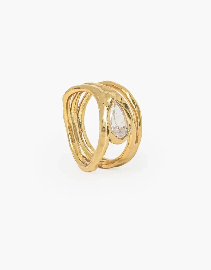 J.HOFFMAN'S Solace Tear Statement Ring