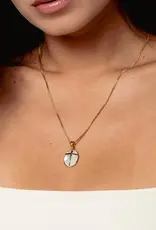 J.HOFFMAN'S Mother of Pearl Cross Pendant Necklace