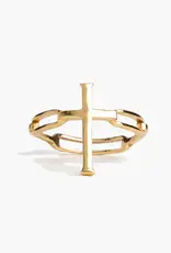 J.HOFFMAN'S Chain Breaker Cross Statement Ring