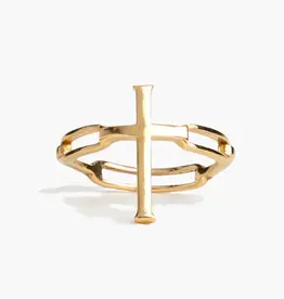 J.HOFFMAN'S Chain Breaker Cross Statement Ring