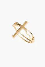 J.HOFFMAN'S Chain Breaker Cross Statement Ring