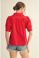 J.HOFFMAN'S Parker Top in Red