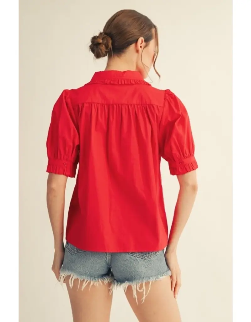 J.HOFFMAN'S Parker Top in Red