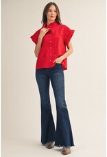 J.HOFFMAN'S Stacie Top in Red