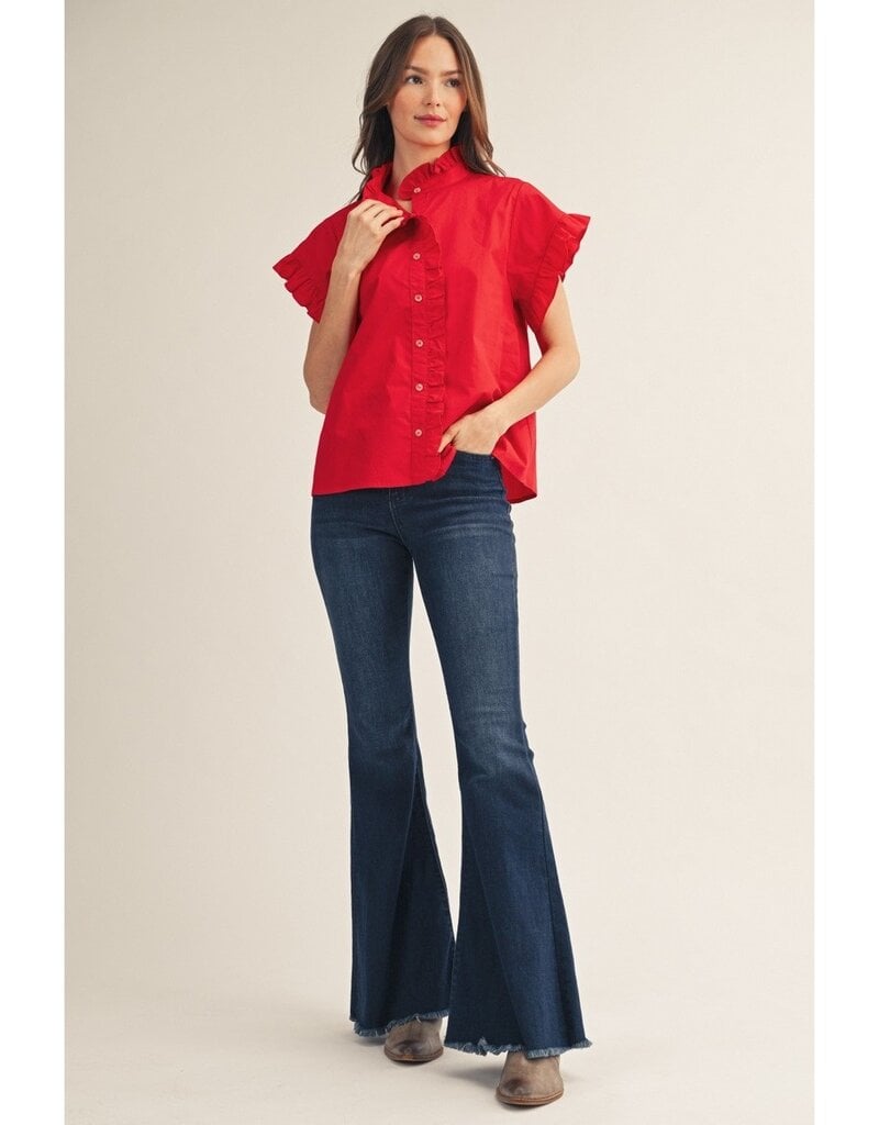 J.HOFFMAN'S Stacie Top in Red