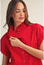 J.HOFFMAN'S Stacie Top in Red
