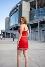 J.HOFFMAN'S Biddy Dress in Red w/ Silver