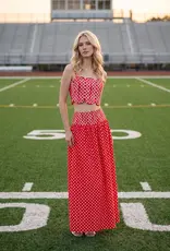 J.HOFFMAN'S Free Time Skirt Set in Red