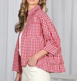 J.HOFFMAN'S Lastly Top in Red