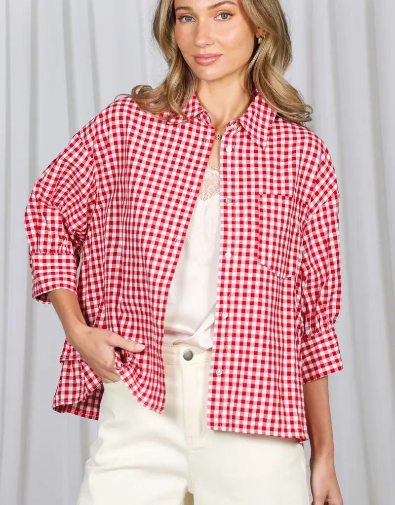 J.HOFFMAN'S Lastly Top in Red