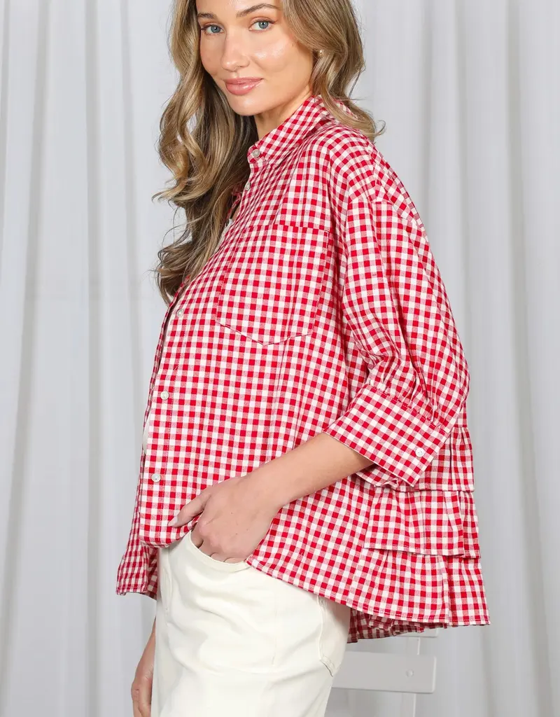 J.HOFFMAN'S Lastly Top in Red