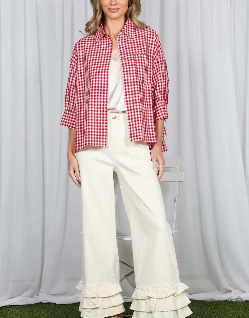 J.HOFFMAN'S Lastly Top in Red