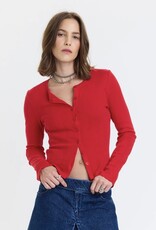 J.HOFFMAN'S Stargazer Cardi in Cherry Bomb