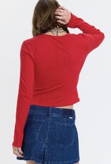 J.HOFFMAN'S Stargazer Cardi in Cherry Bomb