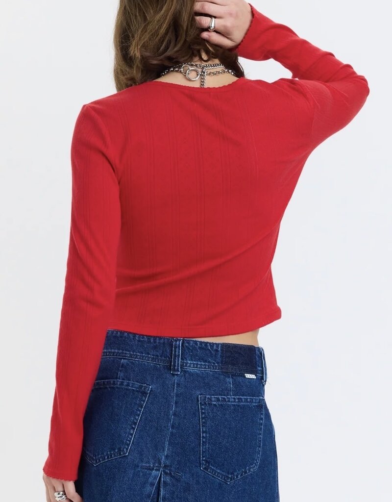 J.HOFFMAN'S Stargazer Cardi in Cherry Bomb