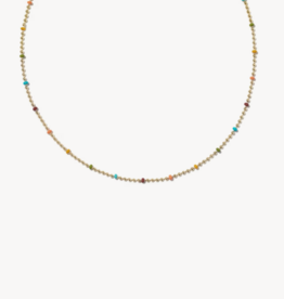 KENDRA SCOTT Alice Color Beaded 14k Gold-Filled Chain Necklace