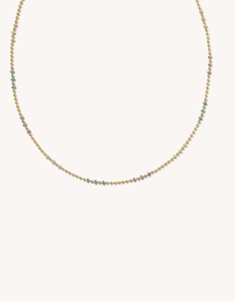 KENDRA SCOTT Alice Color Beaded 14k Gold-Filled Chain Necklace