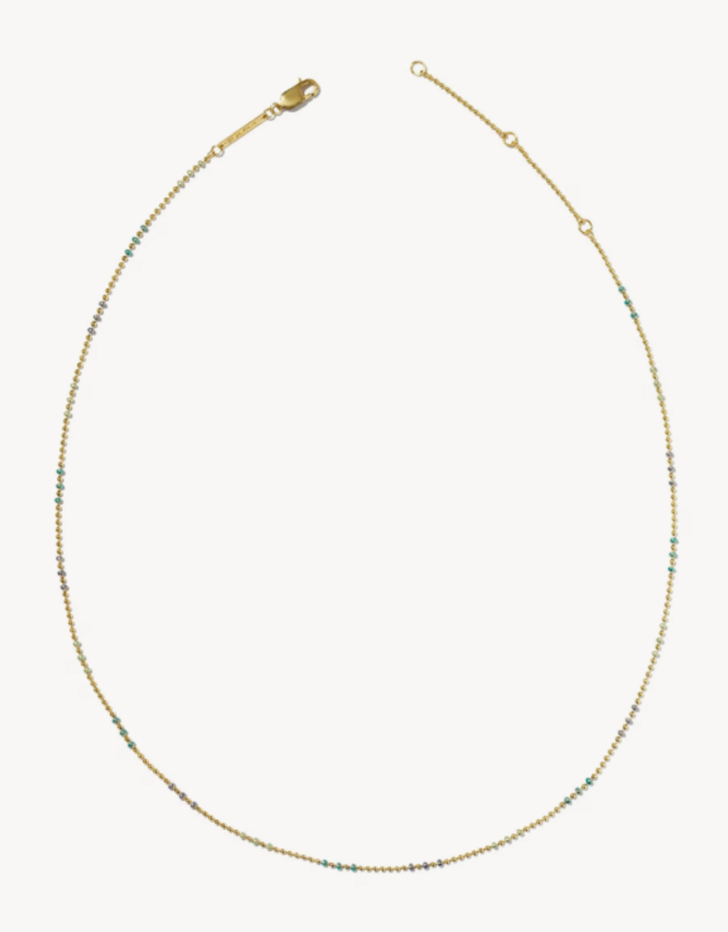 KENDRA SCOTT Alice Color Beaded 14k Gold-Filled Chain Necklace