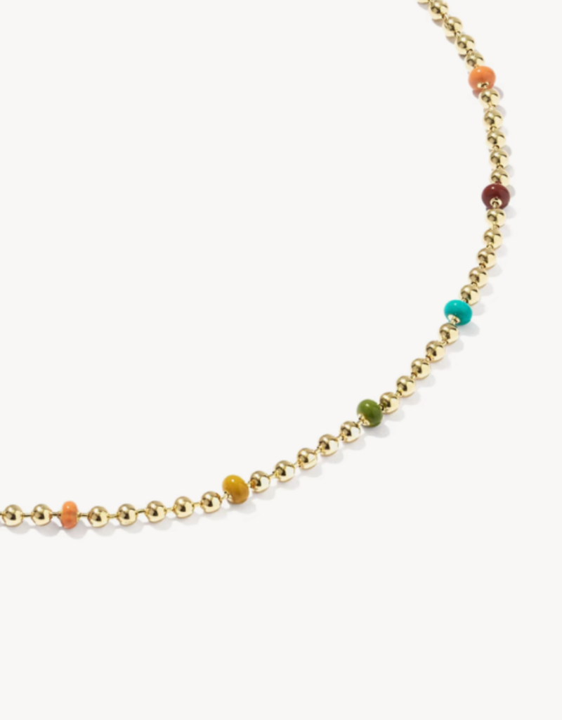 KENDRA SCOTT Alice Color Beaded 14k Gold-Filled Chain Bracelet