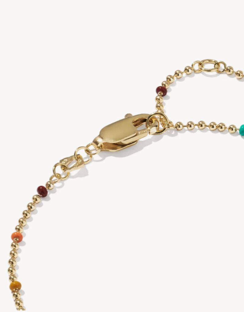 KENDRA SCOTT Alice Color Beaded 14k Gold-Filled Chain Bracelet
