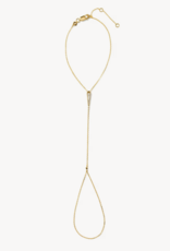 KENDRA SCOTT Sparkle Hand Chain in White Topaz