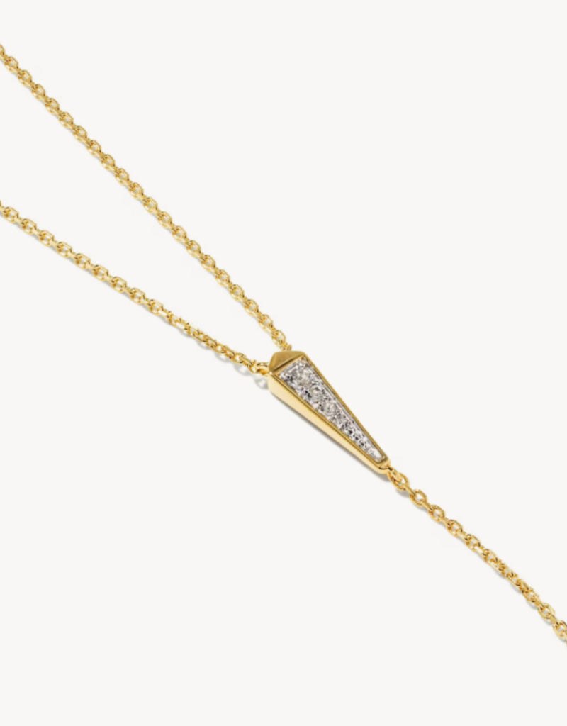 KENDRA SCOTT Sparkle Hand Chain in White Topaz