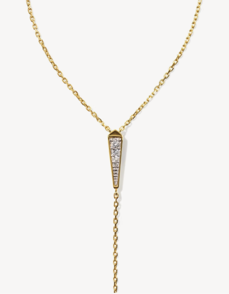 KENDRA SCOTT Sparkle Hand Chain in White Topaz