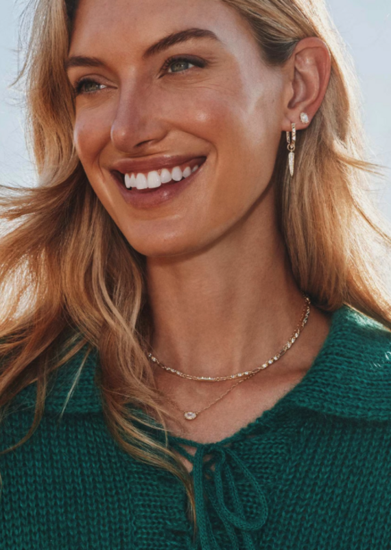 KENDRA SCOTT Fate Charm Huggie Earrings
