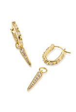 KENDRA SCOTT Fate Charm Huggie Earrings