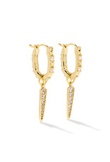 KENDRA SCOTT Fate Charm Huggie Earrings