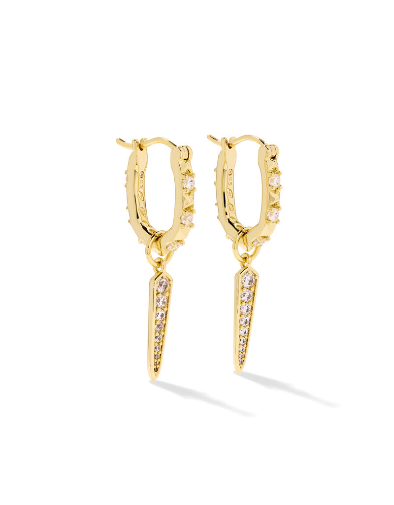 KENDRA SCOTT Fate Charm Huggie Earrings