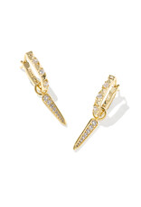 KENDRA SCOTT Fate Charm Huggie Earrings