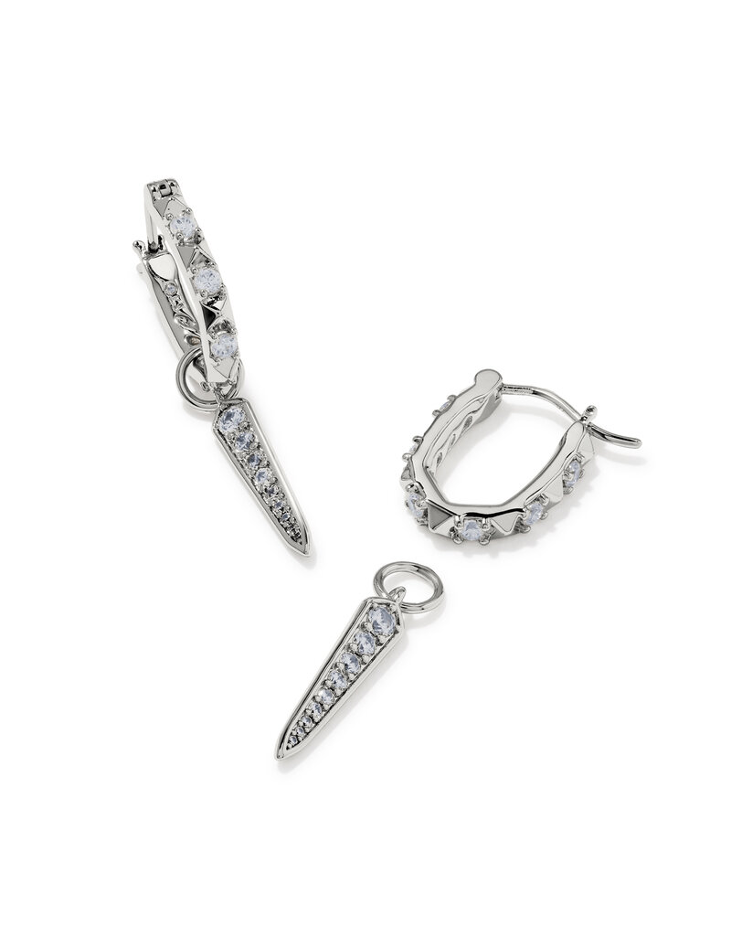 KENDRA SCOTT Fate Charm Huggie Earrings